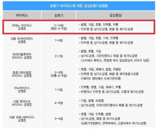 호흡기-바이러스-감염증상