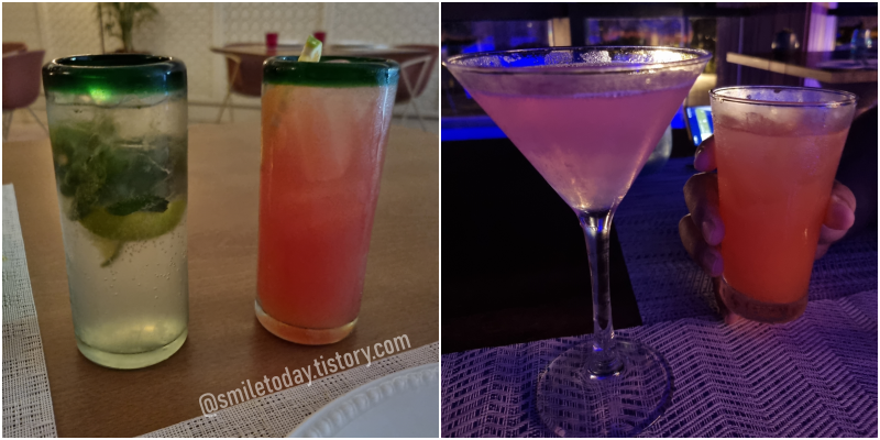 mojito&#44; sex on the beach&#44; cosmopolitan&#44; tequila sunrise