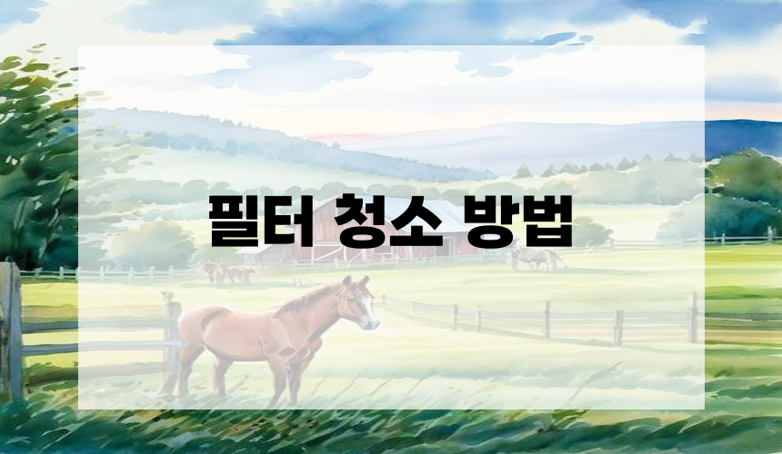 필터 청소 방법