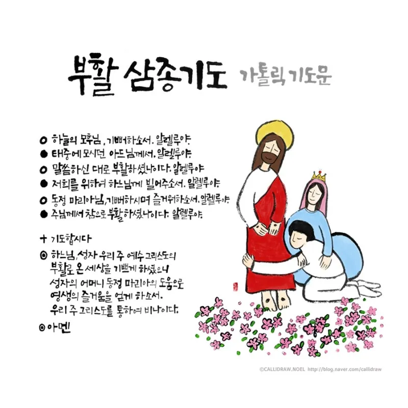 부활 삼종기도 일반 삼종기도 차이_2