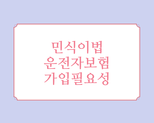  민식이법 운전자보험 총정리