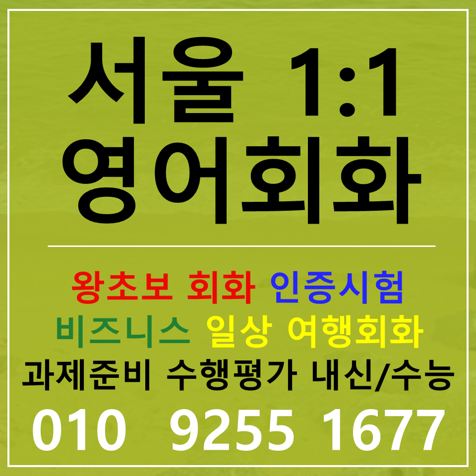  강남 직장인 승무원 영어면접 서초 토스 아이엘츠 오픽 단기 영어과외 하는곳