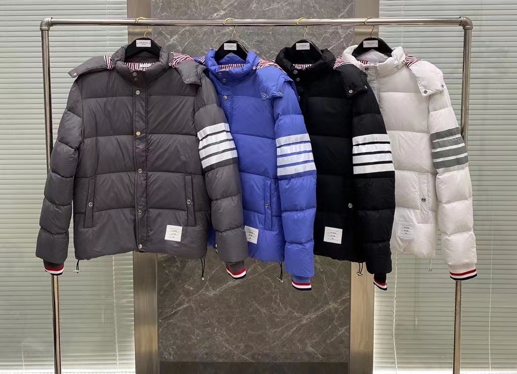  [THOM BROWNE] 톰브라운 4-바 나일론 다운 패딩 자켓 (4 COLOR)