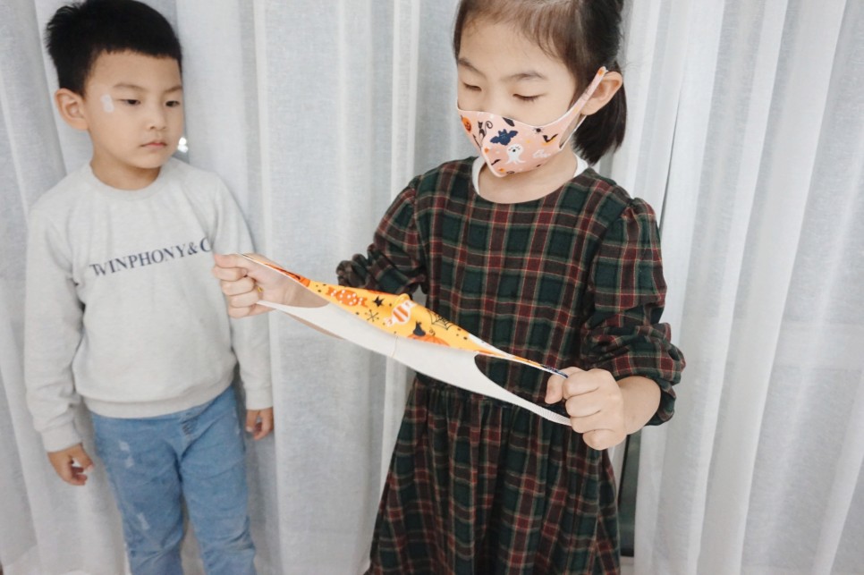 할로윈마스크아동용 여러번 재사용 20