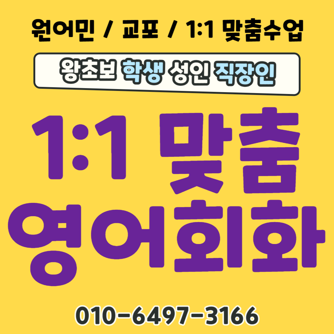  미사 초등 영어회화 유아 기초회화 영유아 파닉스 기본 단어 문장 일대일 원어민 수업