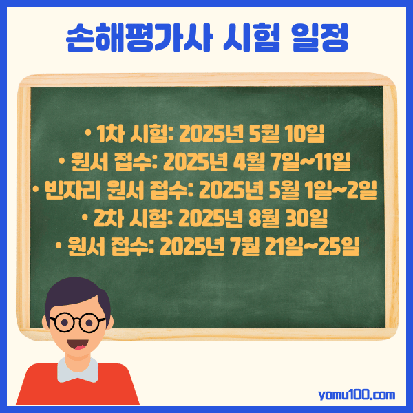 2025손해평가사시험일정