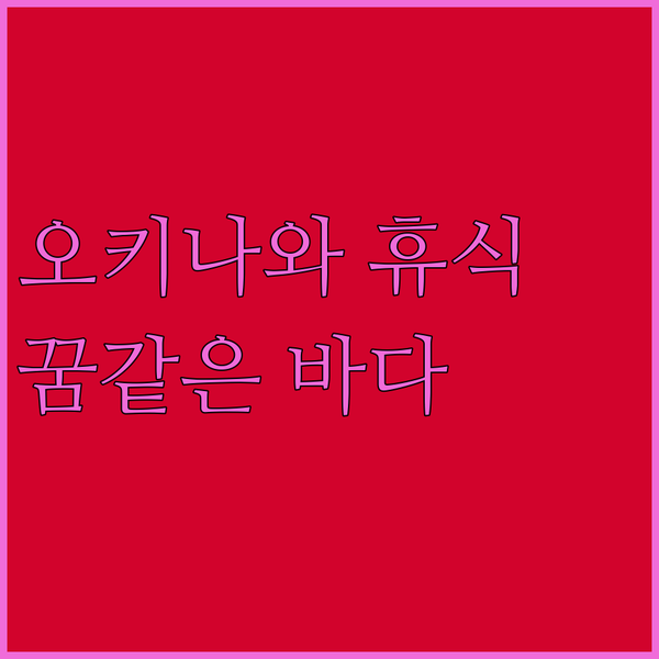 오키나와 꿈같은 휴식 콘도미니엄 호텔
