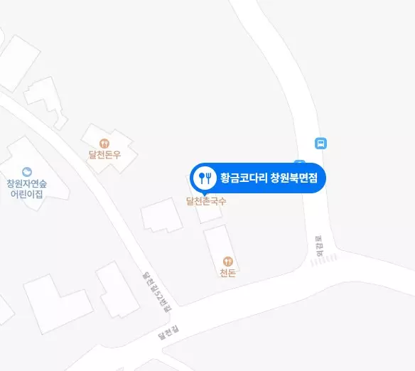 황금코다리 위치 사진