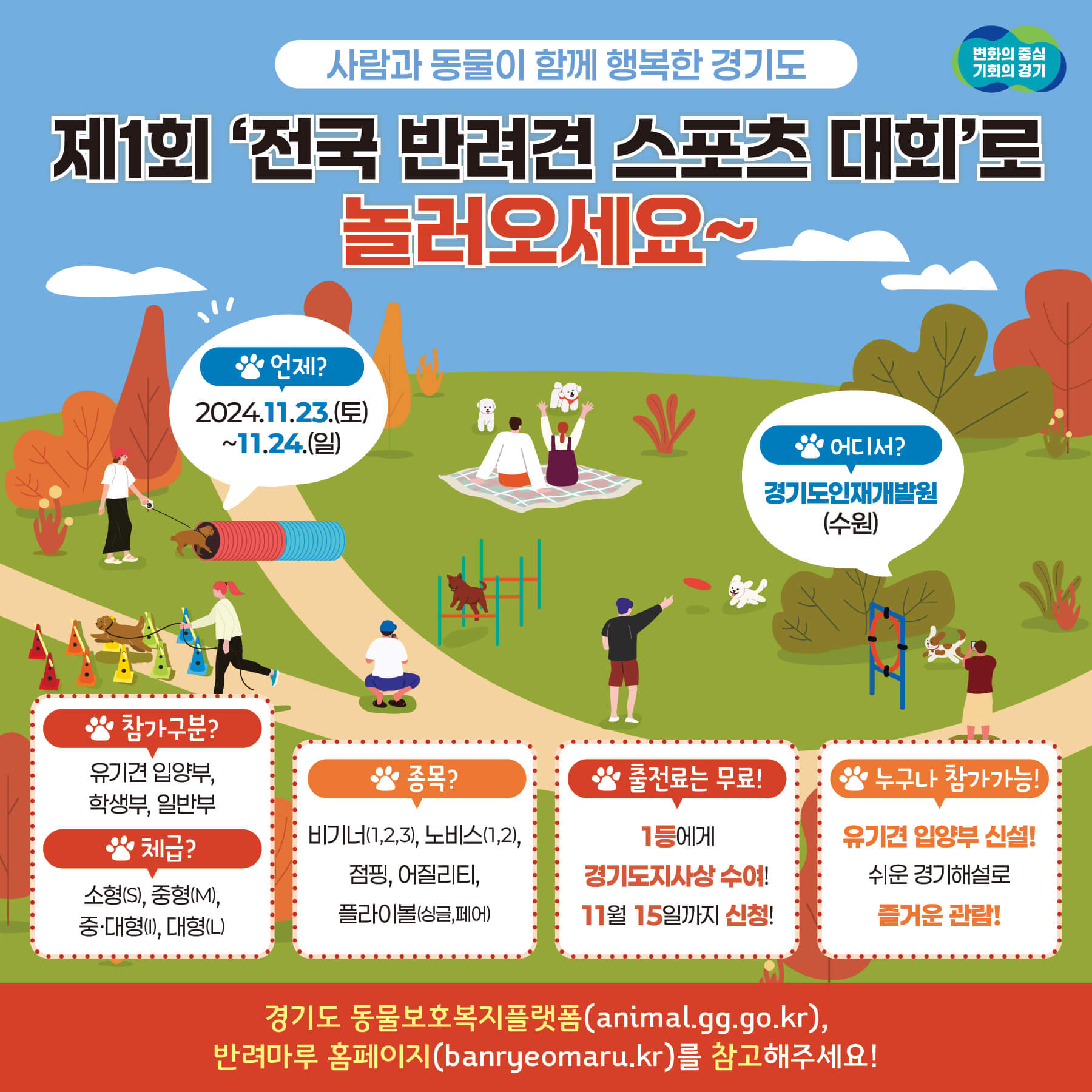 2024년 제1회 경기도 전국 반려견 스포츠대회