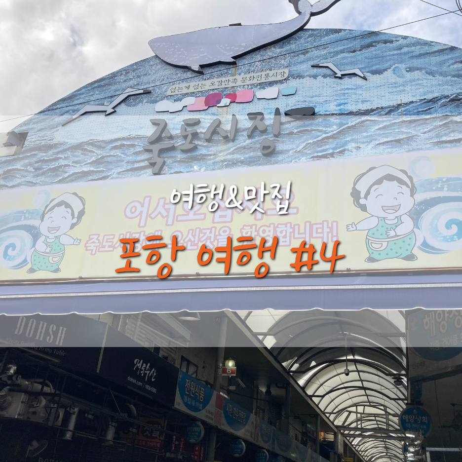  포항 여행] 싱싱한 회를 먹고 싶다면 죽도 시장으로