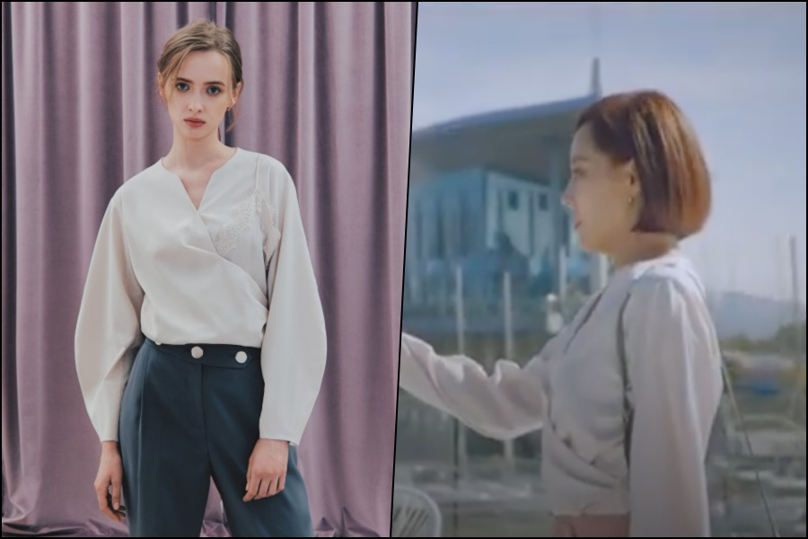  [TV속패션] 드라마 펜트하우스 18회 유진 블라우스 패션 정보 #펜트하우스 18회 유진 위들린(HUIT DE LYNN) 블라우스 패션