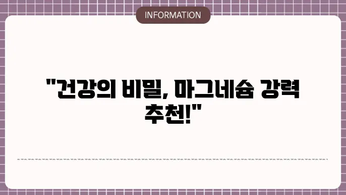 커클랜드 마그네슘