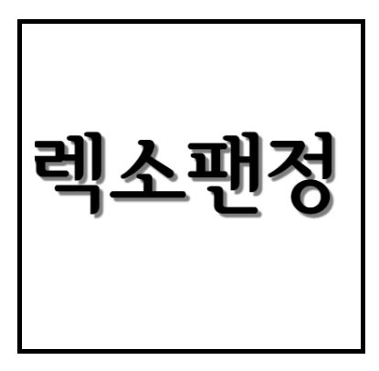  렉소팬정 부작용 효능 투약법 정리