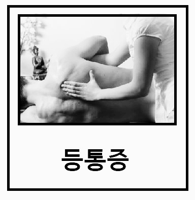 등 통증 부위를 찾는 여자