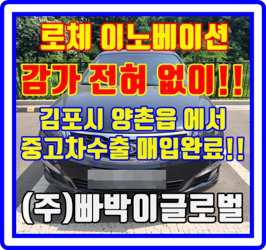  로체이노베이션 30만km 중고차수출은 상관없습니다! 시세와 꿀팁 체크!