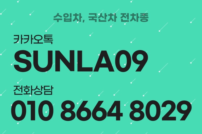 프로모션 리누 짱! 수입차 11월 3