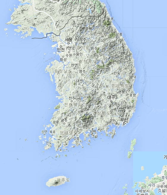  산높이 정보 지도