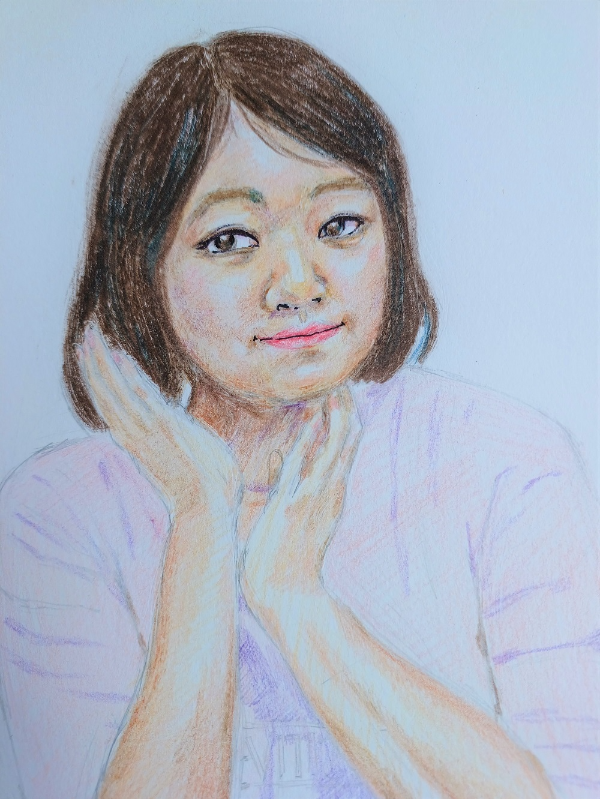  자화상 색연필 그림, 초상화