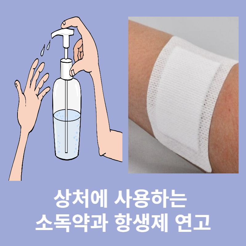 상처에 사용하는 소독약과 항생제 연고