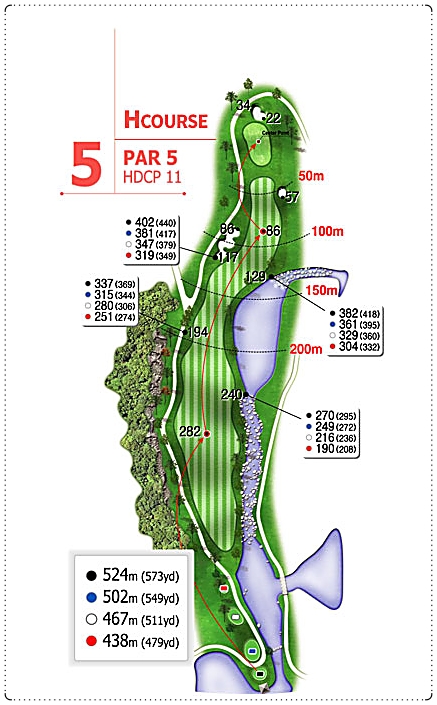 한맥cc H 코스 5번 홀