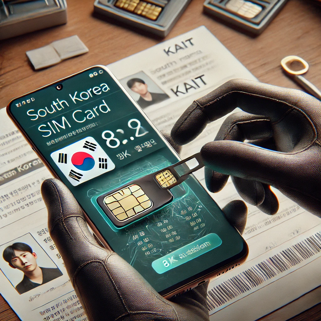 유심 교체 시 개통 알림을 확인하는 스마트폰 사용자