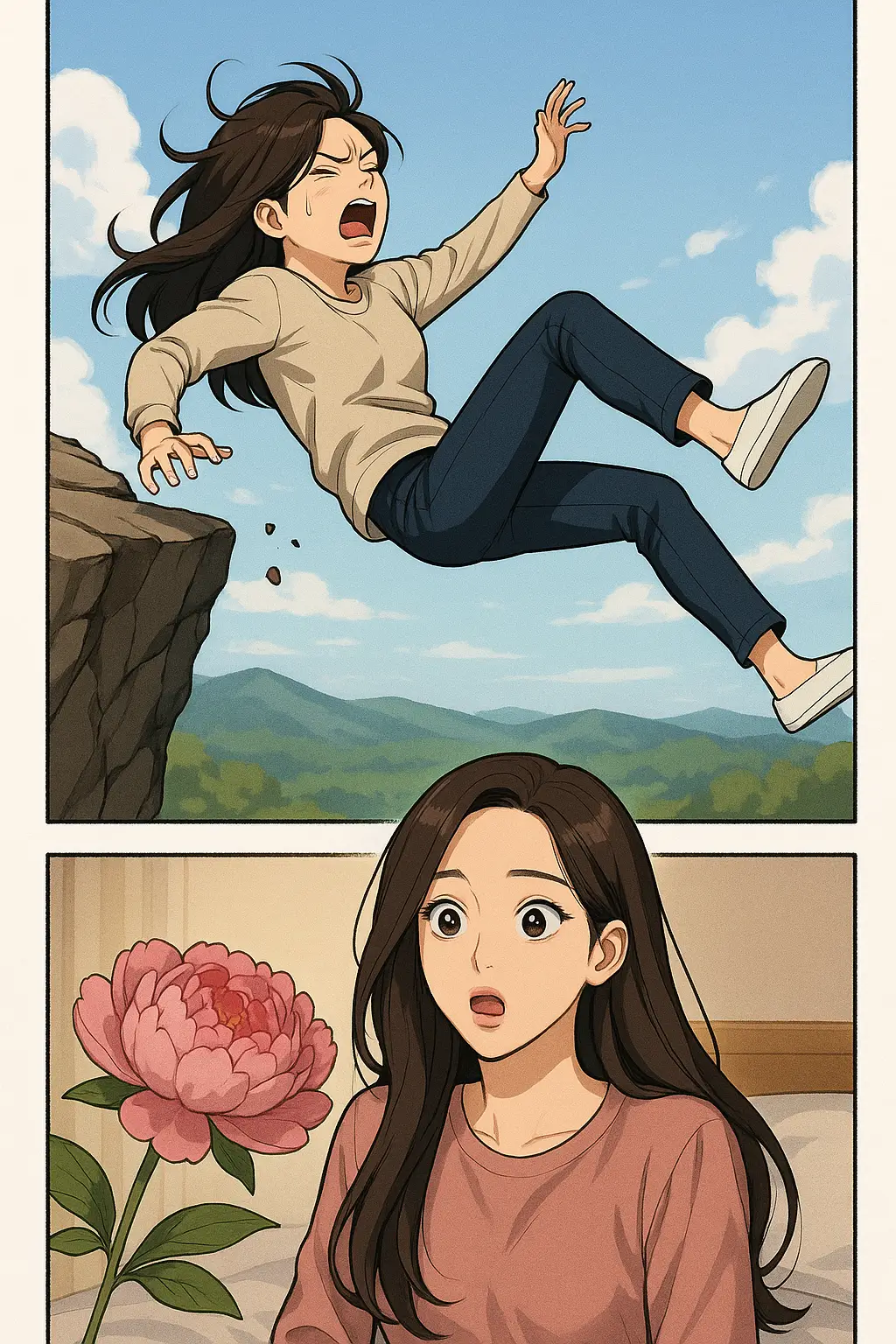 벼랑에서 떨어지는 꿈