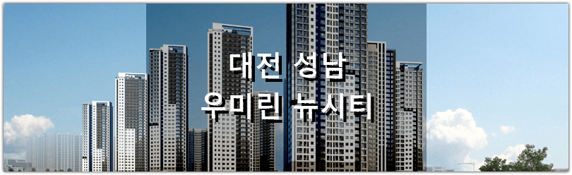 대전 분양 아파트 성남 우미린 뉴시티 분양 정보 및 청약 결과