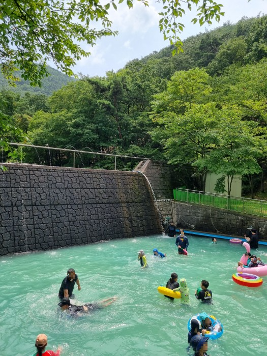 상소동 산림욕장 물놀이장 윗층