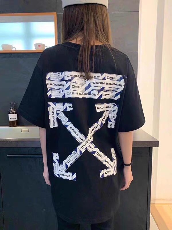  [OFF WHITE] 오프화이트 멀티 테이프 로고 반팔 티셔츠 (2 COLOR)
