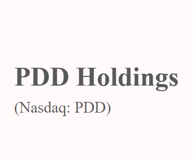 PDD 홀딩스 (PDD Holdings Inc.&#44; PDD)