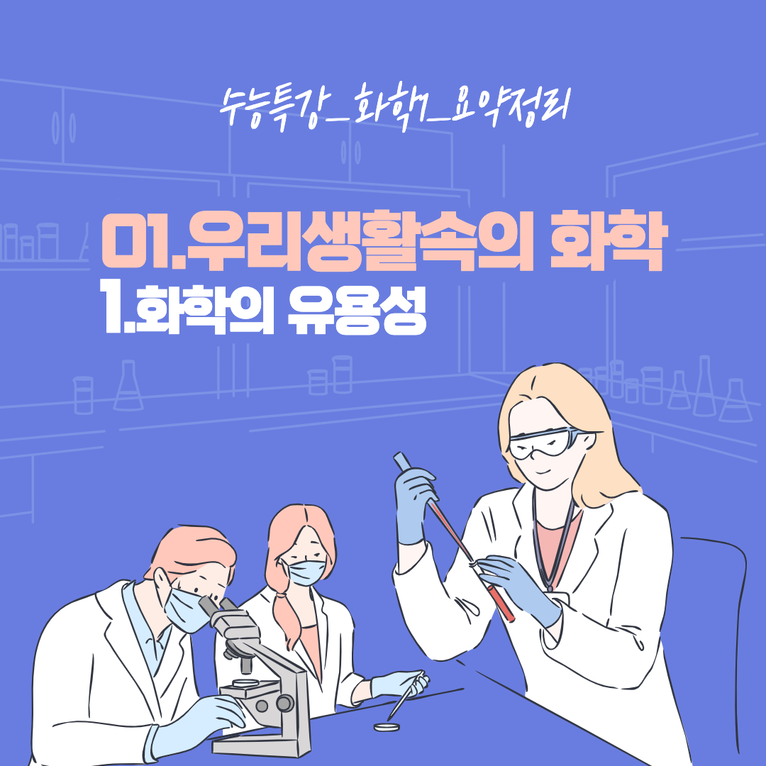  [2022수능특강 화학1 요약정리]01_1.화학의 유용성