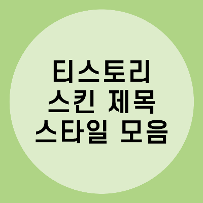  티스토리 스킨 제목 편집 CSS 서식