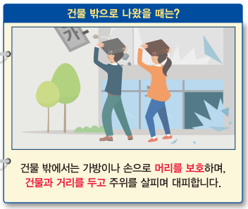 지진 발생시 단계별 대피요령