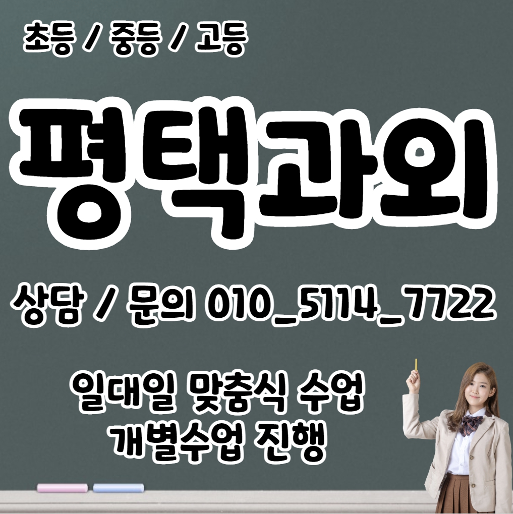  진위면 중등 수학과외 서탄면 고등 영어과외 초등 국어 사회 전과목 내신대비 수능 중1 중2 중3