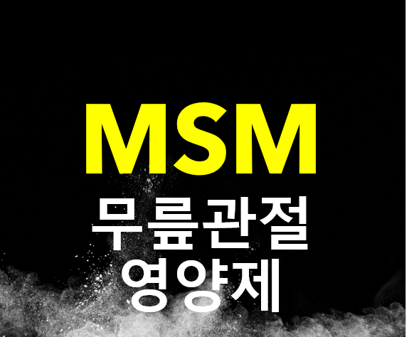 썸네일 : 무릎연골 영양제 MSM