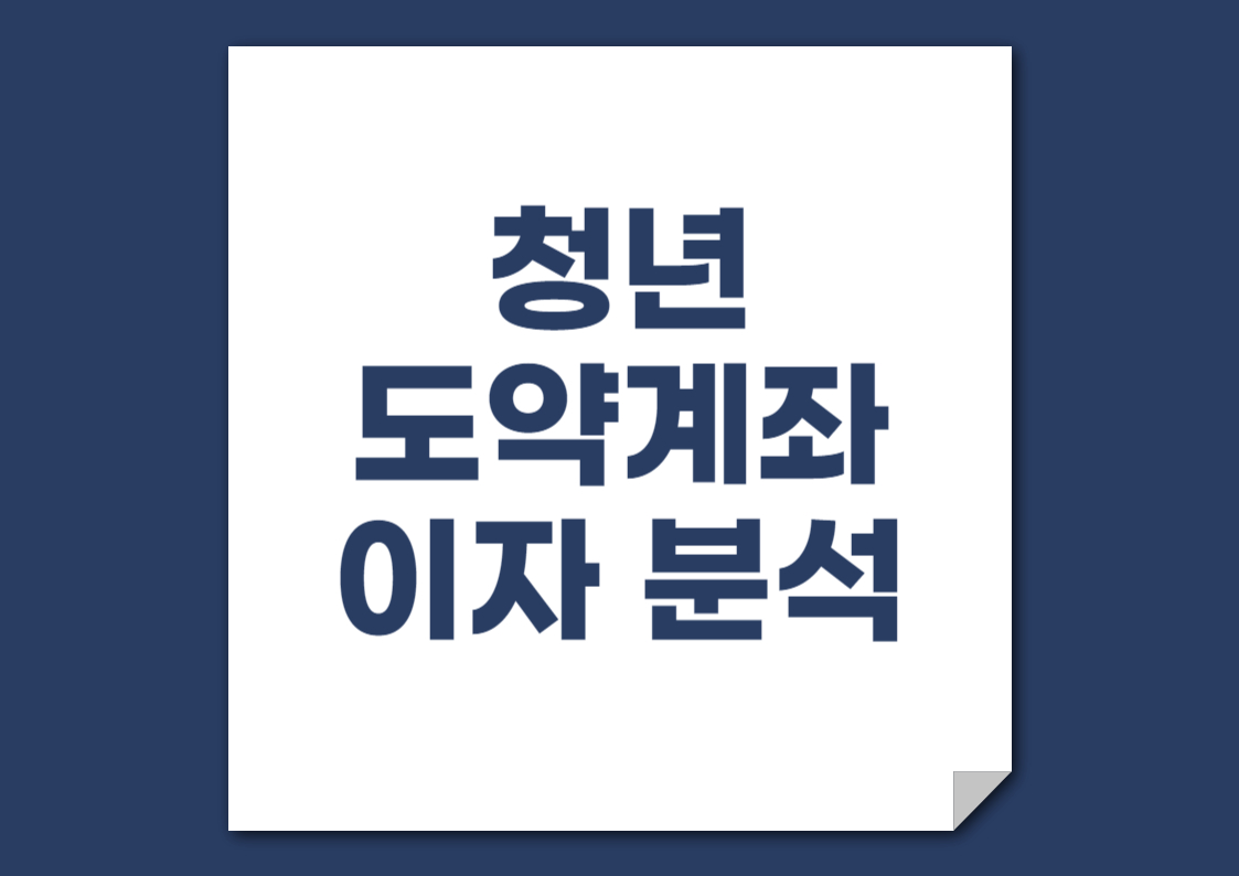 청년도약계좌: 만기금액과 이자 분석 (50만 원, 60만 원, 70만 원)