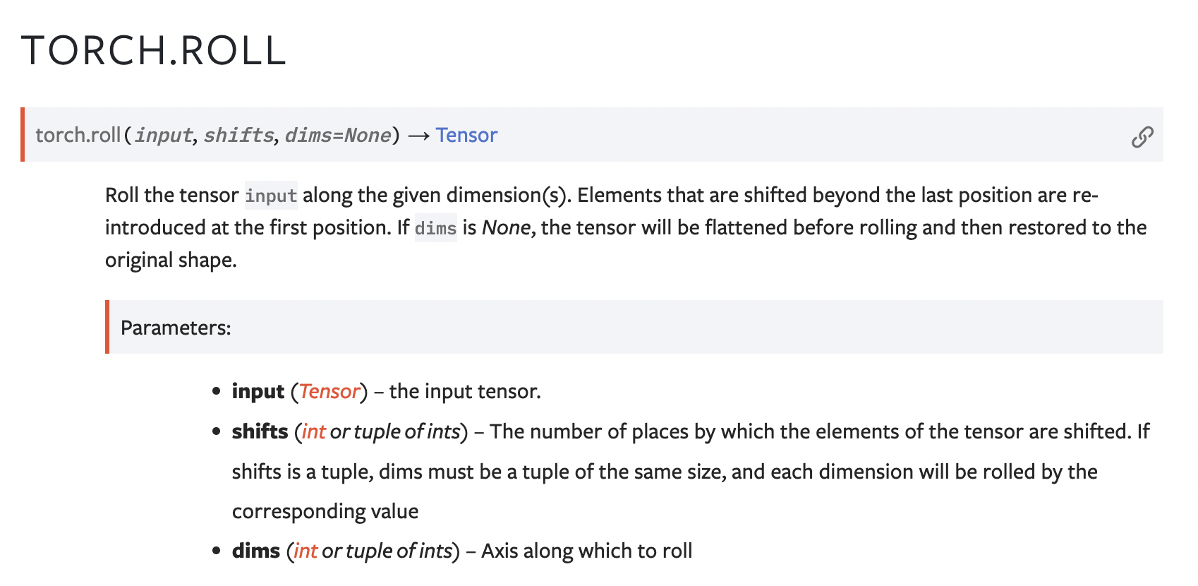  pytorch torch roll 