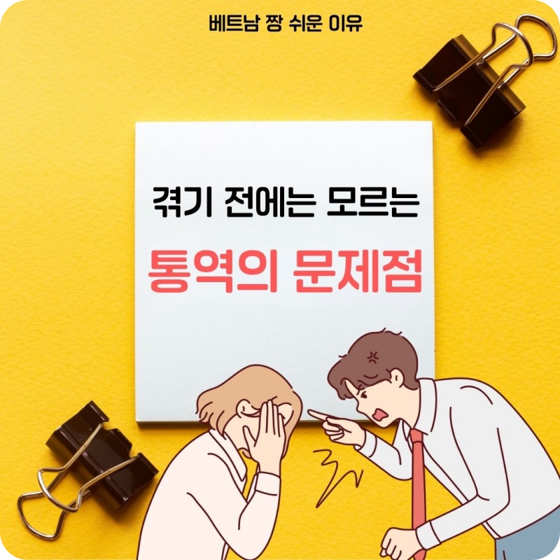 겪기 전에는 모르는 베트남 통역의 문제점