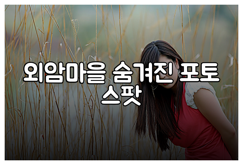 외암마을 숨겨진 포토 스팟