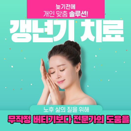 갱년기 치료