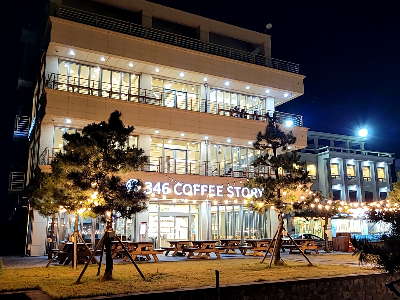  강릉 [346 COFFEE STORY] 야경, 바다뷰 맛집