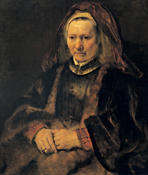 나이 든 여인의 초상 램브란트