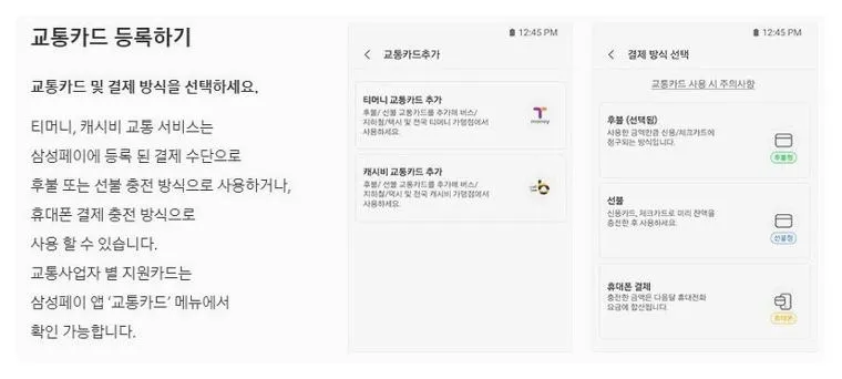 삼성페이 버스카드