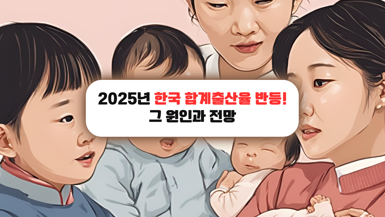 025년 한국 합계출산율 반등! 그 원인과 전망