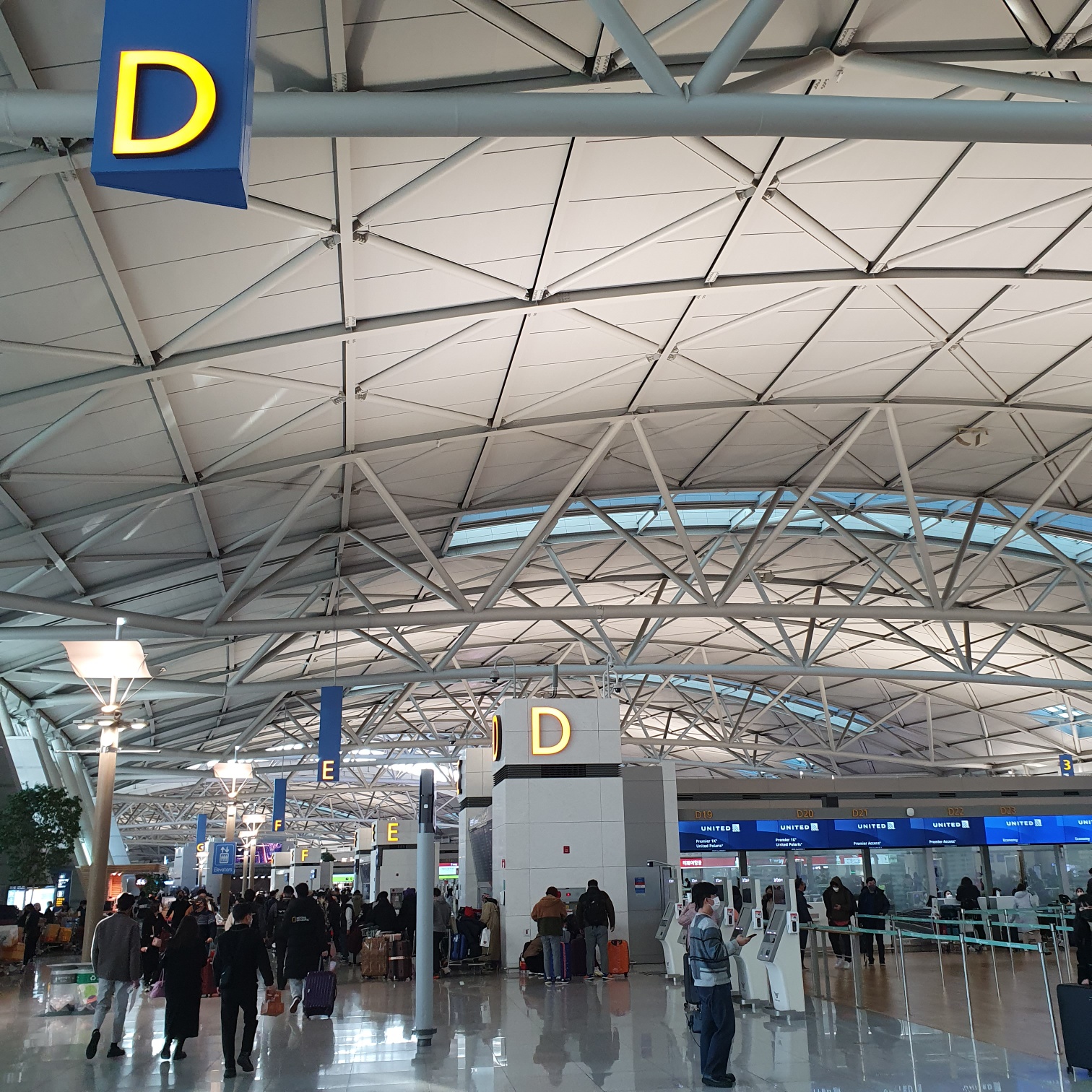 인천 공항의 모습