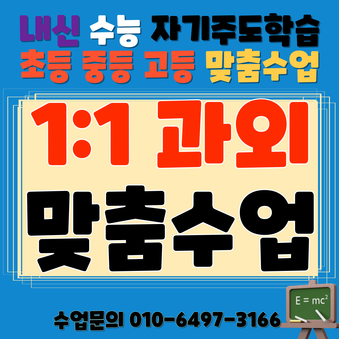  정왕동 고등 영어과외 배곧 중등 수학과외 수행평가 내신 생기부 수능대비 예비고3