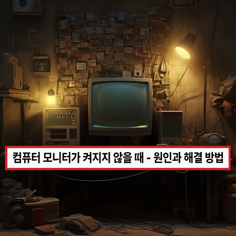 컴퓨터 모니터가 켜지지 않을 때 - 원인과 해결 방법