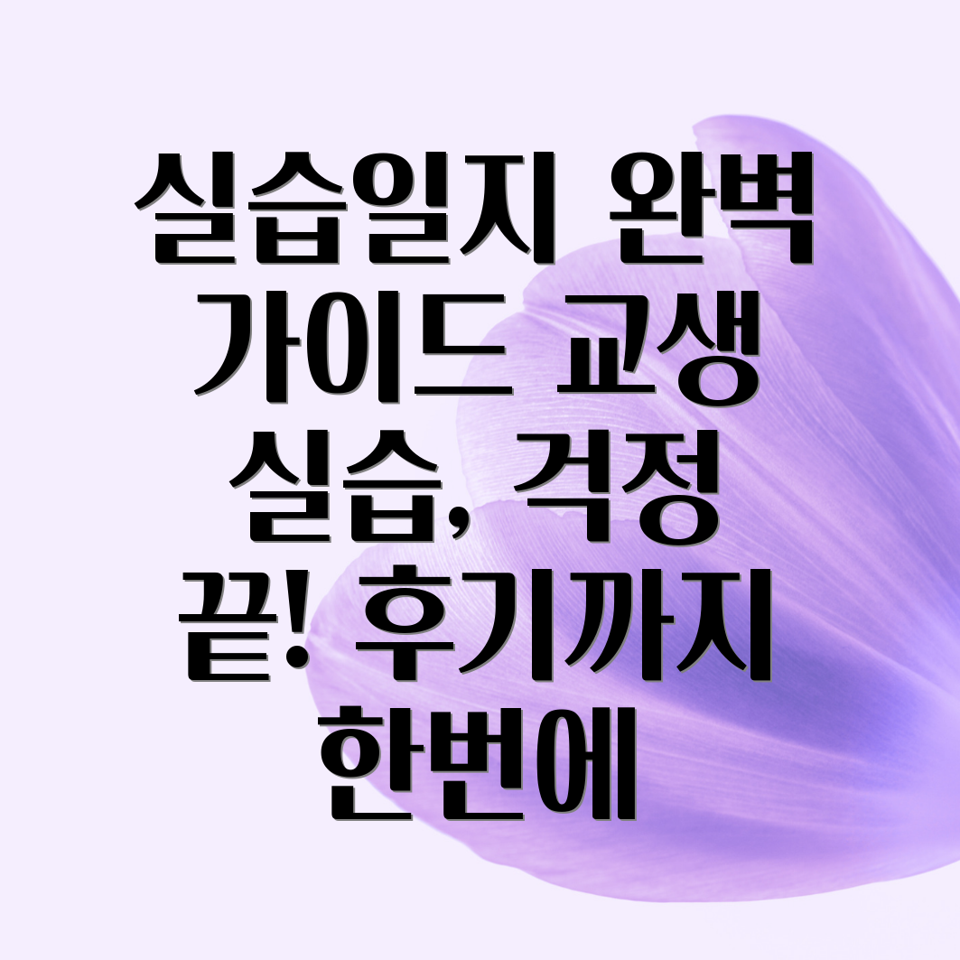 전문상담교사 실습