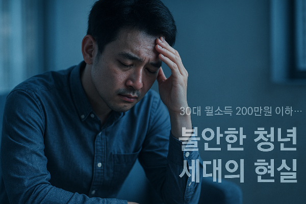 “30대 월소득 200만원 이하”…한국 사회 '우울' 최고치