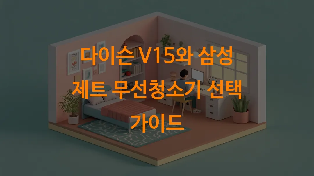 다이슨 V15와 삼성 제트 무선청소기 선택 가이드